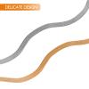 HINTRMENT Wave Metal Hairband 2pcs Wide Iron Headbands for Women Large Wavy Hair Hoop Set for Fashion Hair Accessories Suitable for Daily Wear view 3