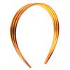 Cabilock Hollow out Layered Hair Comb Headband with Teeth Small Jaw Hair Hoop for Women Makeup and Face Washing Dark Brown view 1