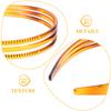 Cabilock Hollow out Layered Hair Comb Headband with Teeth Small Jaw Hair Hoop for Women Makeup and Face Washing Dark Brown view 3