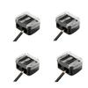4Pcs Eyeliner Pencil Sharpener, Eyeliner Sharpener for Pencil, Makeup Pencil Sharpener, Dual Holes Eyeliner Sharpener, Sharpeners view 1