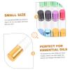 NULYLU 12pcs 5ml Glass Perfume Roll-on Bottles Essential Oil Sub-packaging Kit with Caps Portable Mini Refillable Bottles for Travel and Aromatherapy Random Color view 3