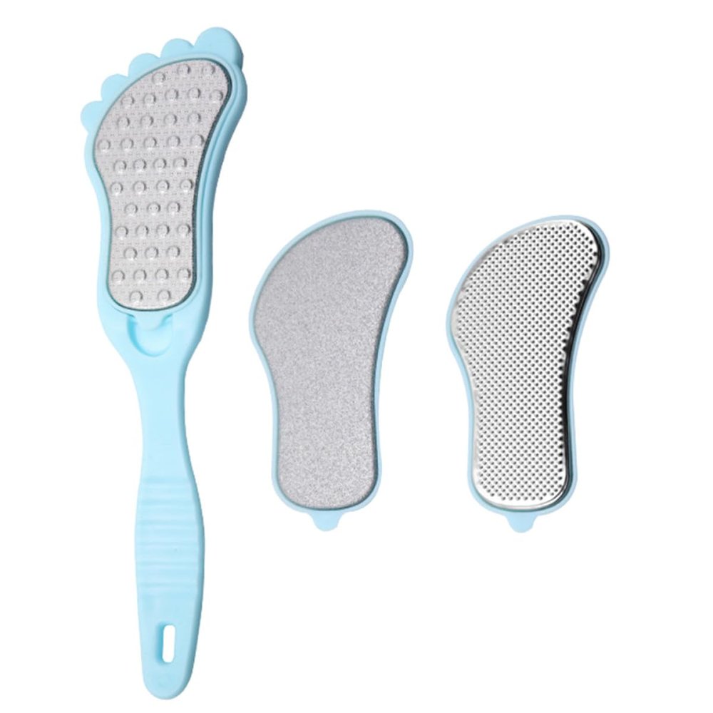 ABOOFAN Portable Foot Skin Rasp and Handheld Foot File Set Dead Skin Remover Callus Smoother for Pedicure at Home Or Travel Sky-Blue Supply
