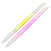 MAGICLULU 2pcs Glass Nail Files Set Double-Sided Frosted Glass Nail Shiner and Buffer for Manicure and Pedicure Use with Semi-Peach and Yellow Colors view 1
