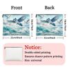 Blue Jay Bird Makeup Bag, Cool Sea Ocean Waves Scenery Cosmetic Travel Pouch for Women Girls, Portable Small Canvas Zipper Organizer, Animal Toiletry Bag 7x9 Inch view 4
