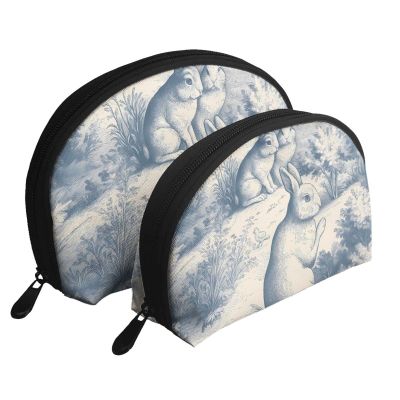 WAYOQI Rustic Rabbits & Cottage Portable Bags Fashion With Zipper