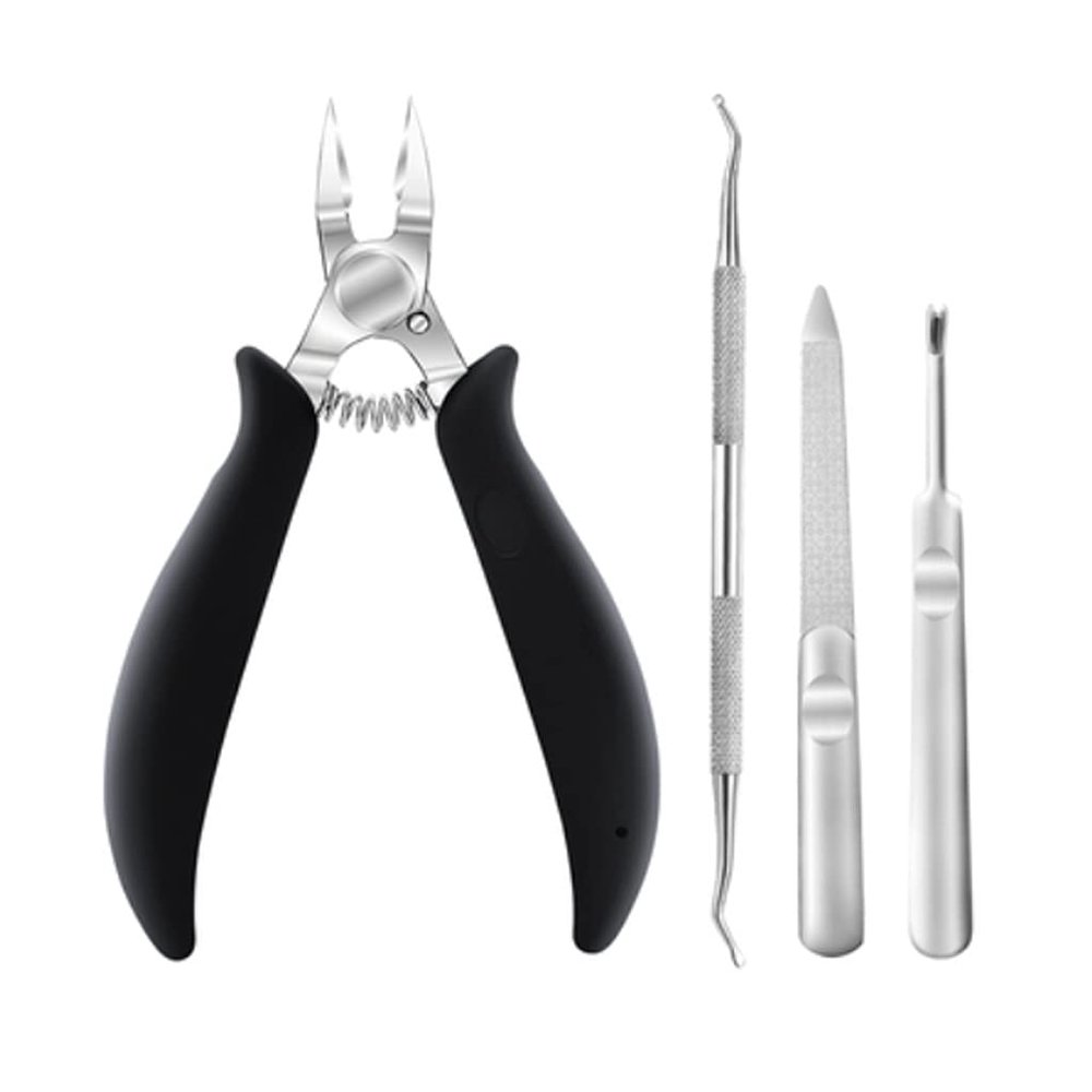 Nail Sulcus Special Scissors, Pointed Pedicure Ingrown Pliers Set, Toe
