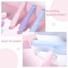 Vaguelly 6pcs Silicone Lip Brush Set with Cover, Portable Lip Gloss Applicator Wands for Precise Lipstick and Concealer Blending, Reusable Makeup Tools for Travel and Daily Use view 4
