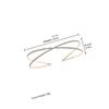 SOLUSTRE Rhinestone Wedding Headband for Brides Thin Crossover Hair Hoop in Metallic Tone Stylish Hair Decor for Bridal and Party view 2
