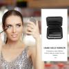 TEHAUX Compact Folding Makeup Mirror 7X Magnification Pocket-Sized Mini Travel Beauty Mirror Black Resin Glass for Indoor and Outdoor Use view 4