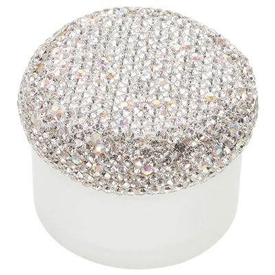 ABOOFAN Refillable Eye Cream Container with Rhinestones 30g Travel Face Cream Jar Portable Skincare Cosmetic Dispenser for Outdoor Use