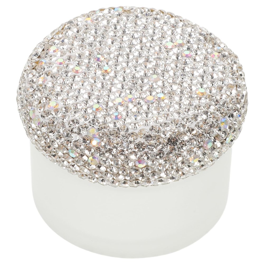ABOOFAN Refillable Eye Cream Container with Rhinestones 30g Travel Face Cream Jar Portable Skincare Cosmetic Dispenser for Outdoor Use