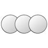 GOOHOCHY 3pcs Suction Cup Magnifying Makeup Mirror Set 9cm Compact Black 5X, 10x, 15x Magnification for Travel and Vanity Use view 1