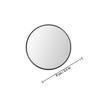 GOOHOCHY 3pcs Suction Cup Magnifying Makeup Mirror Set 9cm Compact Black 5X, 10x, 15x Magnification for Travel and Vanity Use view 2