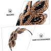 Uonlytech Vintage Rhinestone Headband Crystal Beaded Leaf Hairband for Women Bride Hair Piece Bridal Wedding Hair Accessory view 3