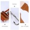SEWACC Leather and Canvas Double-layer Razor Strop Strap for Straight Razor Sharpening, Barber Strop with Hanging Buckle for Men's Shaving Accessories view 4