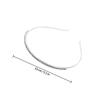 HINTRMENT 2pcs Silver Jeweled Hairbands Decorative Metal Headbands Bridal Wedding Hair Accessories for Women Compact Portable Hair Hoops view 2