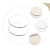 HINTRMENT 2pcs Silver Jeweled Hairbands Decorative Metal Headbands Bridal Wedding Hair Accessories for Women Compact Portable Hair Hoops view 3