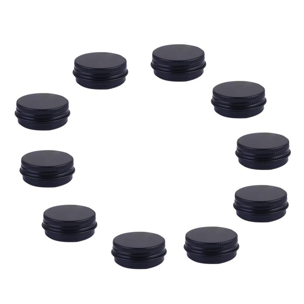 FAVOMOTO 20pcs 30ml Aluminum Cream Containers for Cosmetics, Small Travel Cosmetic Storage with Screw Lids, Lightweight Refillable Aluminum Holders for Skincare and Creams
