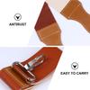PRETYZOOM Leather Razor Strop and Canvas Sharpening Cloth Double-layer Straight Razor Strop with Hanging Buckle for Barber Shaving Accessories view 3