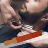 PRETYZOOM Leather Razor Strop and Canvas Sharpening Cloth Double-layer Straight Razor Strop with Hanging Buckle for Barber Shaving Accessories view 4