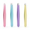 4Pcs Tweezers Set for Women, Stainless Steel Eyebrow Tweezers Kit with Slant Flat Pointed & Sharp Tip, Precision for Facial Hair and Lash, Ingrown Hair, Splinter Removal view 1