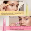 4Pcs Tweezers Set for Women, Stainless Steel Eyebrow Tweezers Kit with Slant Flat Pointed & Sharp Tip, Precision for Facial Hair and Lash, Ingrown Hair, Splinter Removal view 4