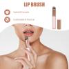 KICHOUSE 2pcs Pink Lip Applicator Brush with Protective Cap, Portable Lipstick and Lip Gloss Makeup Tools for Womens Travel and Daily Use view 3