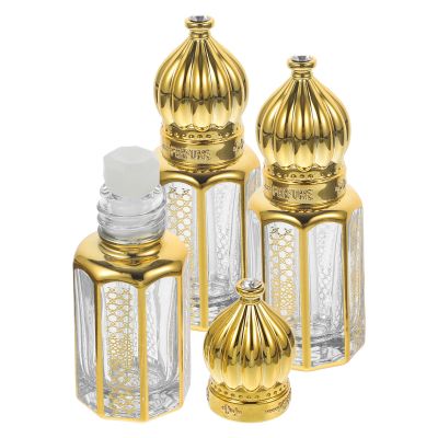OKUMEYR 3pcs 3ml Essential Oil Glass Dropper Bottles Perfume Dispensing Containers Portable Refillable Bottles for Travel and Aromatherapy