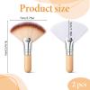 2Pcs Facial Brushes Esthetician Fluffy Fan Brushes for Facials view 2