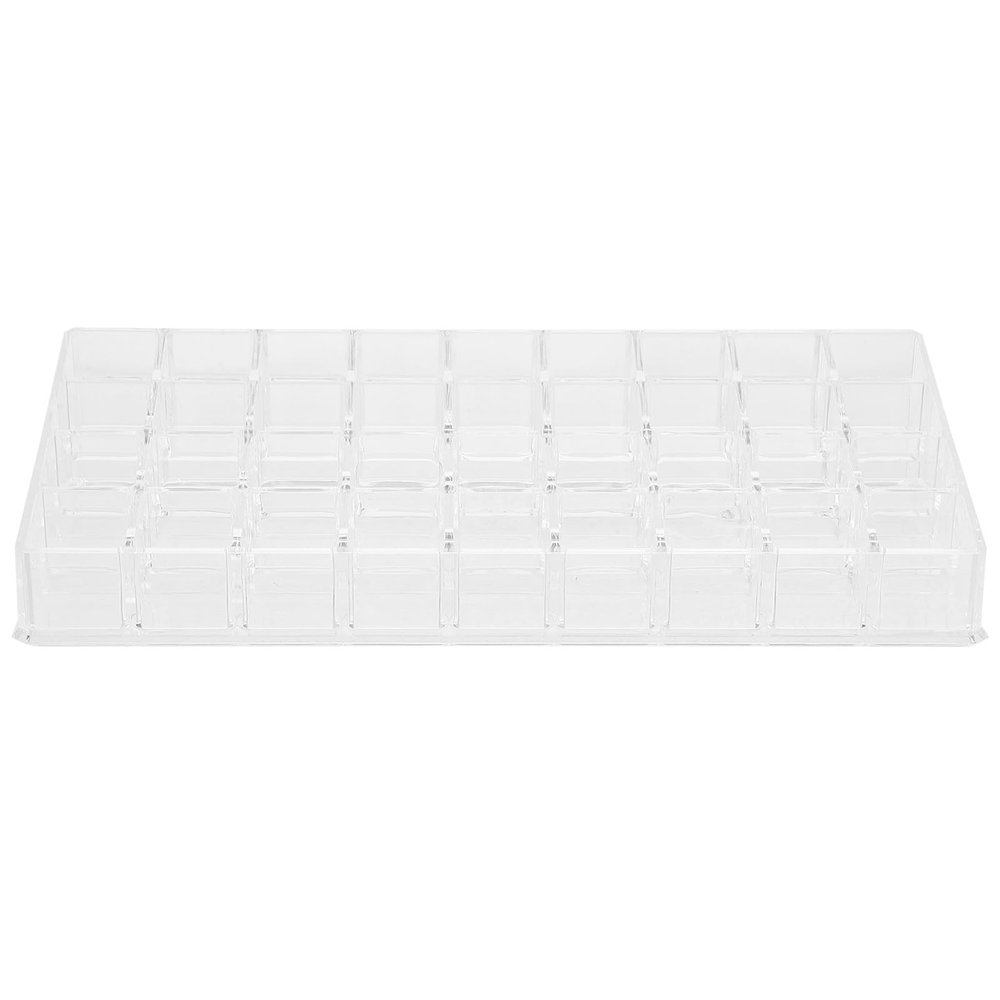BATHVEVE Large Lipstick Storage Rack 36-slot Cosmetic Organizer Box for Dressing Table Makeup Display and Lip Gloss Holder