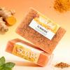 MIESCHER Turmeric Scrub Soap, Facial Scrub Exfoliator, Natural Walnut Shell Scrubbing Particles, Moisturizing Body Face Scrub Deep Cleaning for Dry Skin, Blackheads, Face Peeling Soap, 3.52oz. view 2