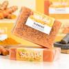 MIESCHER Turmeric Scrub Soap, Facial Scrub Exfoliator, Natural Walnut Shell Scrubbing Particles, Moisturizing Body Face Scrub Deep Cleaning for Dry Skin, Blackheads, Face Peeling Soap, 3.52oz. view 3