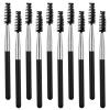 10 Pack Eye Lash Brush Eyebrow Spoolies Reusable Eyebrow Brush Mascara Brushes Wands Makeup Lash Spoolies Set for Lifting Eyebrows Eyelash Extension Makeup(Black) view 1