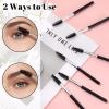 10 Pack Eye Lash Brush Eyebrow Spoolies Reusable Eyebrow Brush Mascara Brushes Wands Makeup Lash Spoolies Set for Lifting Eyebrows Eyelash Extension Makeup(Black) view 2
