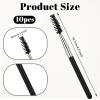 10 Pack Eye Lash Brush Eyebrow Spoolies Reusable Eyebrow Brush Mascara Brushes Wands Makeup Lash Spoolies Set for Lifting Eyebrows Eyelash Extension Makeup(Black) view 4
