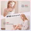Bikini Trimmer for Women- 2-in-1 Electric Razors for Women, IPX6 Waterproof Bikini Shaver with Ceramic Blade, Dual Head Body Hair Trimmer for Underarm, Face, Legs view 3