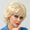 Metrris Blonde Short Womens Curly Wig Heat Resistant Wigs for Party Cosplay Daily Halloween Use view 1