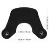 Sewroro Silicone Cutting Collar Hair Stylist Neck Protector, Black Hair Cutting Cape for Dressing, Hair Dyeing, Self Haircut, Shoulder view 2