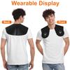 Sewroro Silicone Cutting Collar Hair Stylist Neck Protector, Black Hair Cutting Cape for Dressing, Hair Dyeing, Self Haircut, Shoulder view 3