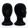 Fuzeiuo Foam Mannequin Head for Wigs, 11 Inch Non Slip Styrofoam Head Wig Stand Display Holder for Hats Glasses Hair Styling, Cosmetology Manikin Head with Stable Base (Black) view 1