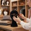 Fuzeiuo Foam Mannequin Head for Wigs, 11 Inch Non Slip Styrofoam Head Wig Stand Display Holder for Hats Glasses Hair Styling, Cosmetology Manikin Head with Stable Base (Black) view 4
