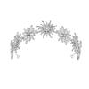 Vaguelly Rhinestone Wedding Headband Alloy Bridal Hairband Flower Crown Headdress for Brides Wedding Ceremony Accessories view 1