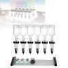 ROGHA Manual Liquid Filling Machine,Adjustable Perfume Dispenser Kit,Perfume Display Rack for Retail Counter Display Side-by-side-200ML 6Pumps view 1