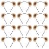 Jaciya Bear Ears Plush Headband Set Light Brown Bear Ear Headbands view 1