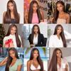 QEUOPE Color 4 Human Hair Dark Brown Straight 3 Bundles 8 10 12 inch view 2