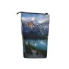 NBSKSDLK Standing Pencil Case, Cute Telescopic Pencil Pouch, Banff National Park Pencil Bag, Kawaii Stand up Pen Holder, Portable Aesthetic Makeup Bag for Christmas Holiday New Year Office Bag view 2
