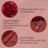 Chinese Hair Sticks, Chinese Hairpin for Women, Red Chopsticks for Hair, Asian Hair Accessories for Updos and Buns, Ideal for Daily and Evening Events view 3