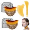 3PCS Stainless Steel Gua Sha Board and Set Lymphatic Face Brush,Lymphatic Brush,Lymphatic Contour Face Brush,Drainage Brush, Improves Skin Glow & Absorption, Ergonomic Precise Fit view 1