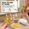 3PCS Stainless Steel Gua Sha Board and Set Lymphatic Face Brush,Lymphatic Brush,Lymphatic Contour Face Brush,Drainage Brush, Improves Skin Glow & Absorption, Ergonomic Precise Fit view 3