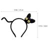 LALADEFIEE Cat Hairband Headband, Cute Black Knit Cat Headdress, Soft Face Washing Hair Accessory for Women view 2